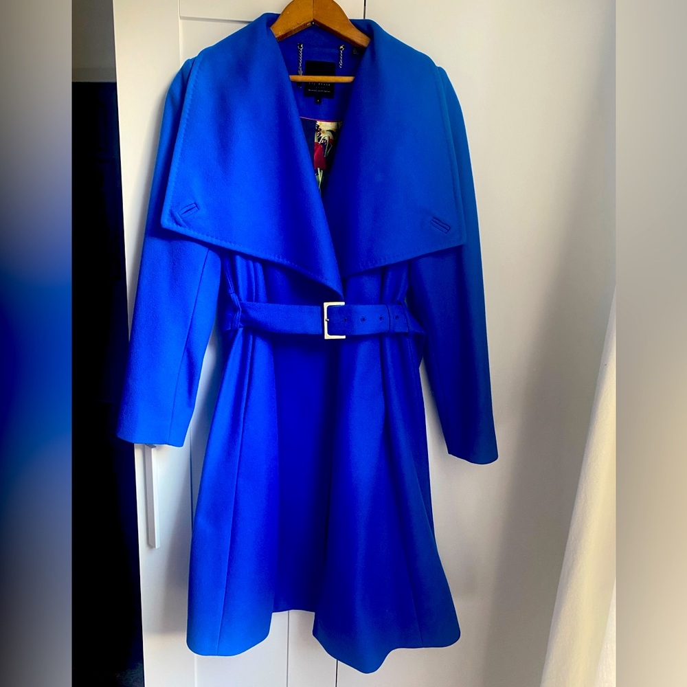 Ted Baker Royal Blue Peacoat